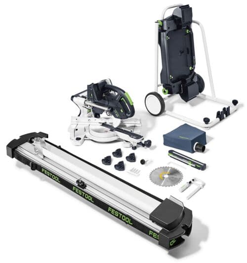 Akumuliatorinis traukiamas skersinio pjovimo pjūklas KSC 60 EB-Basic-Set-UG